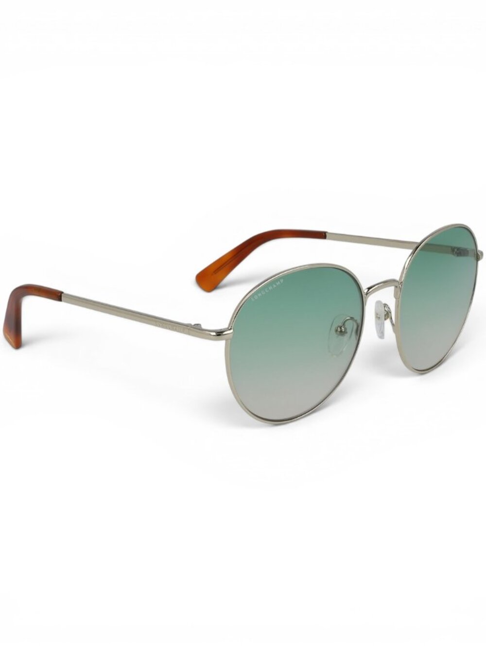 Longchamp Gold/Green Gradient Round Sunglasses LO101S 711 - Picture 4 of 4